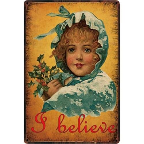 [ Kelly66 ] Merry Christmas New Metal Sign Tin Poster Home Decor Bar Wall Art Painting 20*30 CM Size y-1972