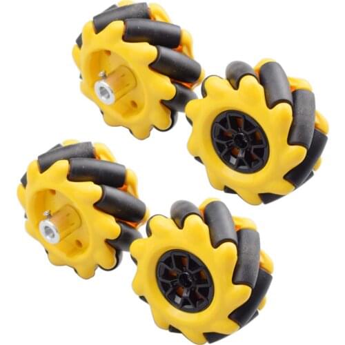 New 5/10kg Load 60/80mm Mecanum Wheel with 5mm Hubs for 42mm Stepper Motor Robotics Tires For Arduino DIY Robot Car Parts