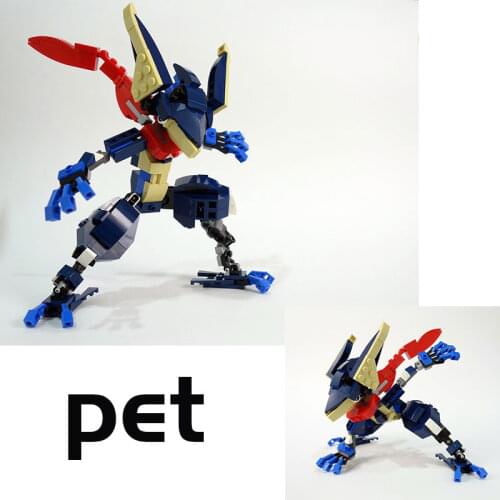 MOC Building Block Maker Anime Game Classic Figures Pet Frog Creative Assembly Model Kids Toy DIY Build Brick Birthday Gifts