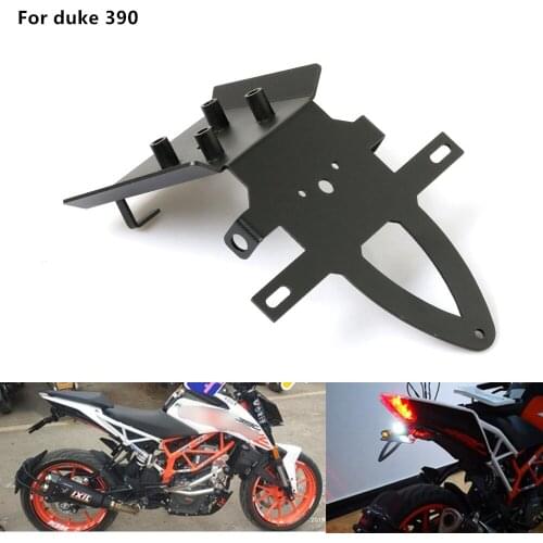 Motorcycle License Plate Mount Bracket Adjusted Number Plate Holder Moto Registration Plate Holder For KTM DUKE 390 DUKE250