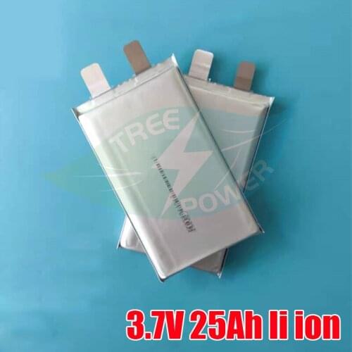 Full capacity 3.7V 25ah terpolymer powered large capacity lithium battery DIY 4.2V large monomer 48V 60V