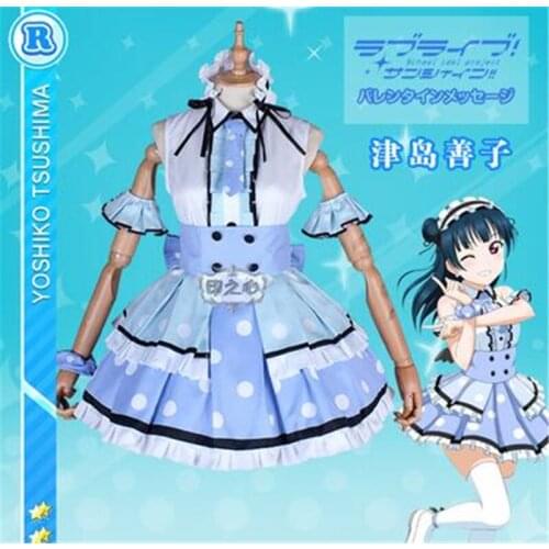 Lovelive Sunshine Aqours Missingo Two to one eleven words interlude Tsushima Yoshiko Dress Cosplay Halloween Costume