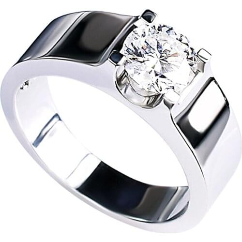 Gentleman Dazzling 925 Sterling Silver Ring Men Luxury Exquisite Engagement Wedding Party Gift Surprisingly Eye-catching Jewelry