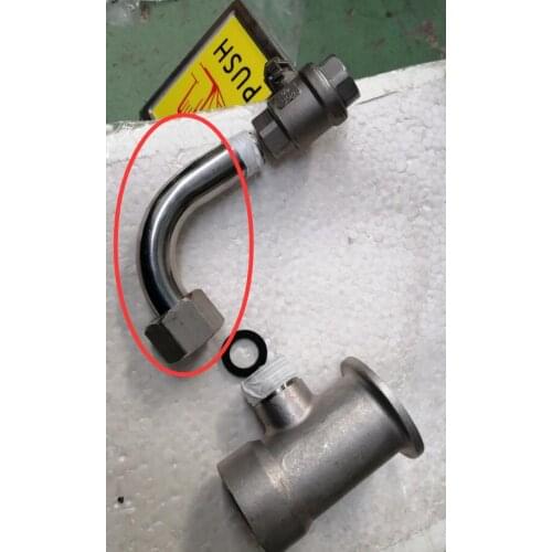 304 stainless steel wall mounted eye washer accessories corner tube 304 pipe