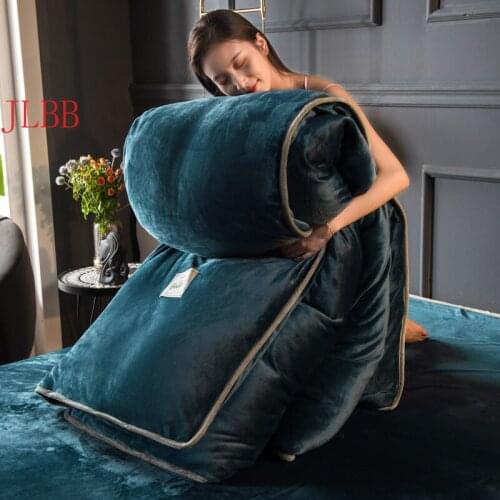 2020 new milk fleece duvet cover 1pc solid fleece quilt cover modern warm thicken comforter cover (no filing) flannel Velvet bed