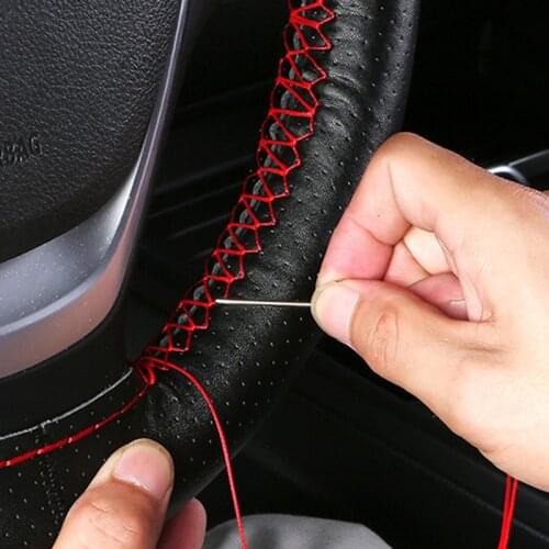 Car Styling Steering Wheel Braid Cover for Dacia duster logan sandero stepway lodgy mcv 2 dokker Car Styling Accessories