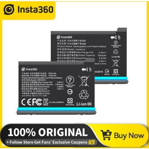 Original Insta360 ONE X2 Battery 1630 mAh & 1420mAh Fast Charge Hub For Insta 360 One X2 Camera Accessories