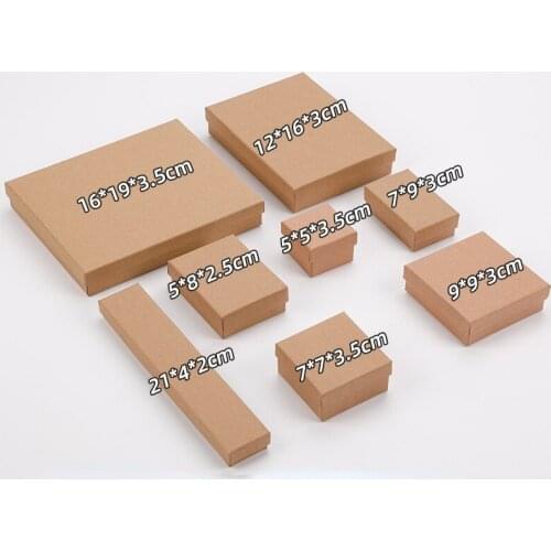 Jewelry Pendant Gift Box Gold Jewelry Necklace Pendant Jewelry Box Watch Gift Box Jewelry Box Storage Customization 5*5*3.5cm