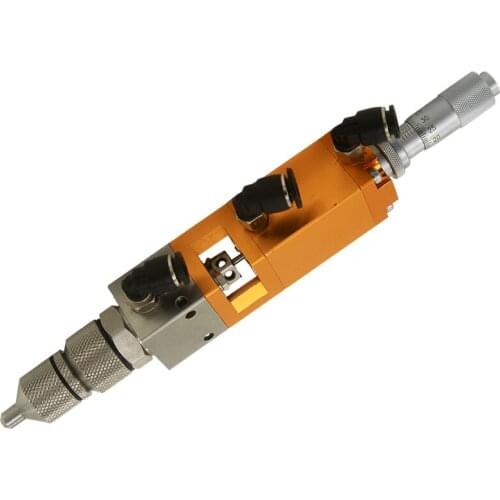 Precision adjustable thimble atomized point spray valve, alcohol grease ink evenly sprayed dispensing valve