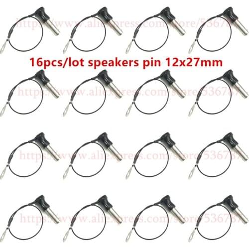16pcs/lot Professional Audio 12x27mm Line Array Speaker Accessories Pin Y1227 For Subwoofer Portable DJ Speaker Mixer Console
