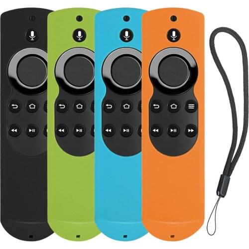 Anti-Slip Shockproof Silicone Remote Case Cover for Amazon Fire TV with 4K Alexa Voice Remote (2017 Edition) (2nd Gen) Stick