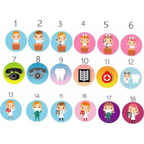 Sorted dentist Retractable id badge reel 10pcs/lot