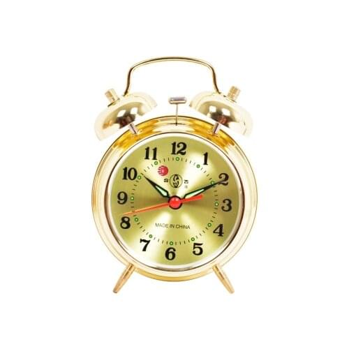 Best Selling 2019 Products Alarm Clock Retro Old Metal Playing Bells Single-sided Simple Mechanical Watch Mechanism Decor 6NZ017
