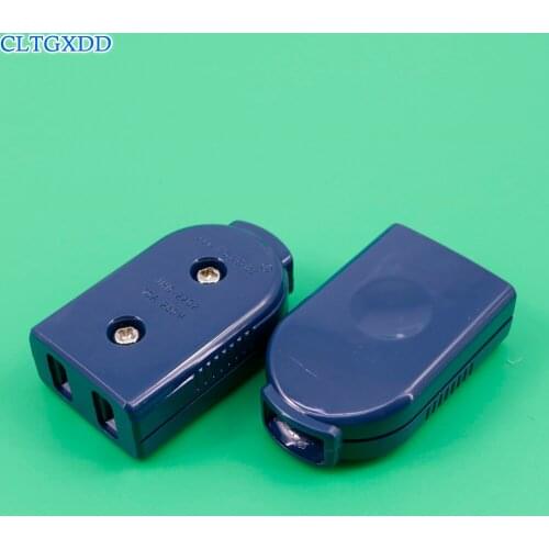 Cltgxdd American female plug adapter two flat Assembly connection plug US female Detachable plug industrial power socket 2PIN