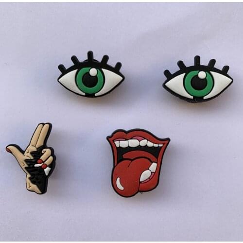 Slippers Jibbiz Ornament 12 Piece Party Set Shoe Charms Accessories Decorations Sad PVC Croc Buckle Kids Party Gifts