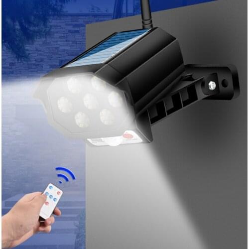 Remote Control Solar Street Light Monitoring Lamp Fake Camera body Induction Wall lamp Outdoor Burglar Proof Waterproof