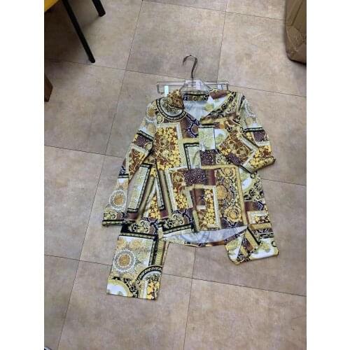 W2054 Fashion Mens Sets 2021 Runway Luxury famous Brand European Design party style Mens Clothing