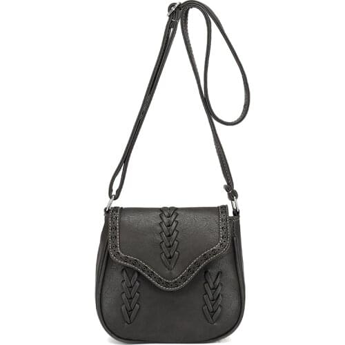 1 Pcs Women Lady Girl Shoulder Crossbody Bag Weaving PU Leather for Mobile Phone New