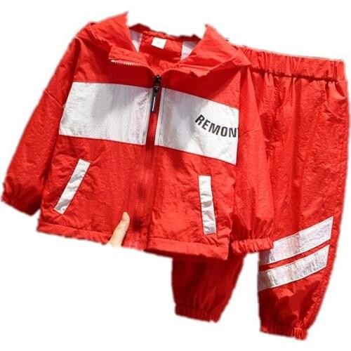 Spring Autumn Kids Cotton Clothes Sets New Baby Girls Boys Patchwork Hoodies Pants 2 pcs/Sets Fashion Children Casual Tracksuits