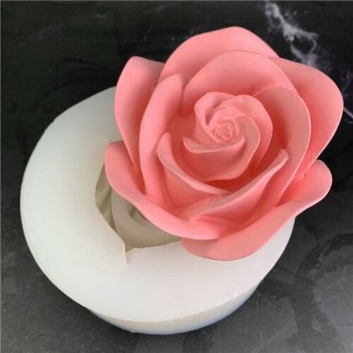 Big Rose Flower Silicone Mold Aroma Plaster Mold Silicone Gypsum Plaster Molds Handmade Soap Mold Candle Mold Fondant cake mould