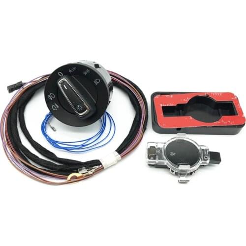 Car interior front windshield Rain Sensor Humidity Light Sensor Auto Headlight Switch Button With Cable Wire Plug For Golf 7 MK7