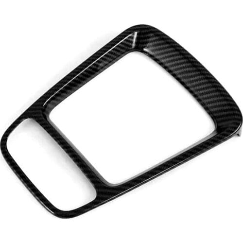 For Hyundai Venue 2019 2020 ABS Carbon Fiber Car Gear Box Panel Frame Decoration Cover Sticker Trims Car Styling Accessories