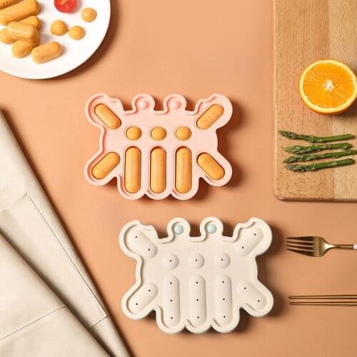 Creative Silicone Sausage Mold DIY Baking Ham Hot Dog Baby Food Supplement Mold Baby Sausage High Temperature Mold