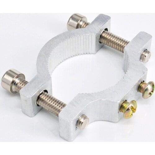 Motorcycle E-bike Headlight Spotlight Mount Fixed Clamp Bracket Clip Aluminum Silver Motorcycle Accessories