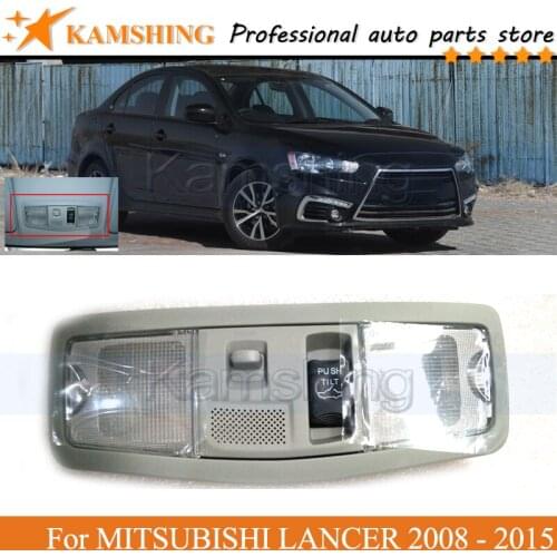 Kamshing Interior Reading Light For MITSUBISHI LANCER 2008 2009 2010 2012-2015 Overhead Interior Roof Light Switch Reading Lamp