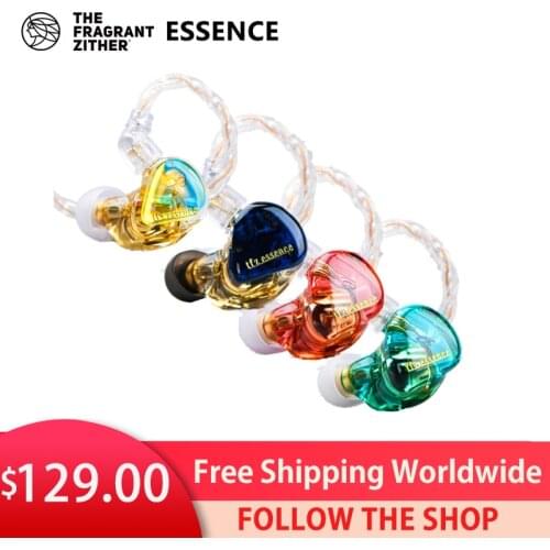 2021 New TFZ ESSENCE HIFI Monitor IEMs Earphones Balanced Armature Driver Stereo Headphone Musician Headset with 2 Pin Cable