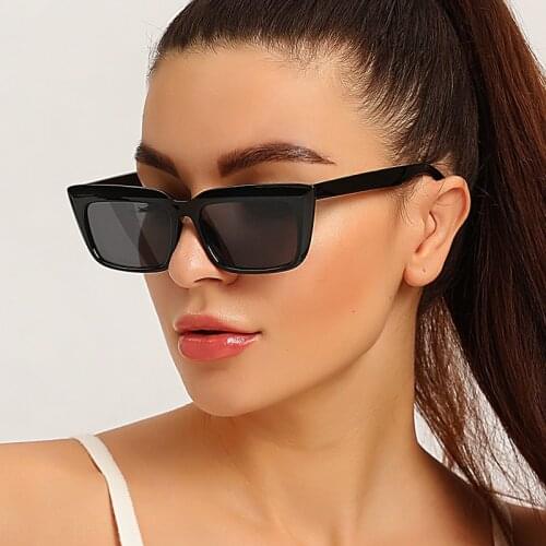 FOOSCK 2021 Classic Retro Sunglasses Women Small Square Frame Sunglasse Ladies Ocean Lens Sun Glasses oculos UV400