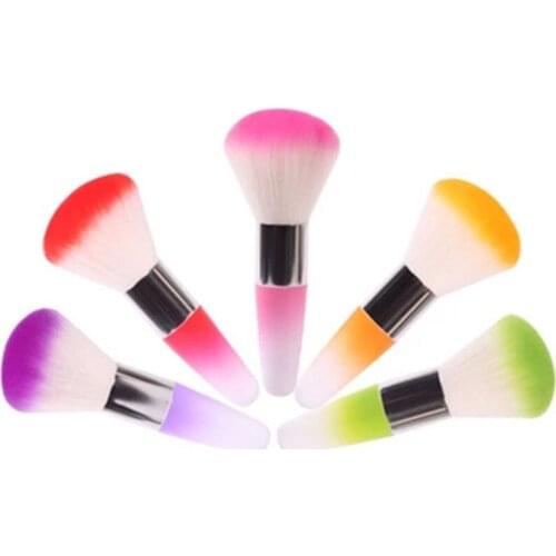 Wholesale excellent quality Acrylic Nail art dust brush Soft beauty Cosmetic Cheek Makeup clean brushes 500pcs/lot free shipping