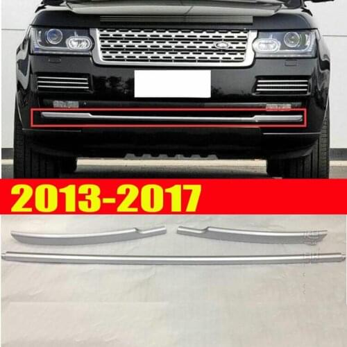 Fit For Range Rover Vogue L405 2013-2017 3pcs/set Silver Black Front Bumper Grille Body Trim Molding