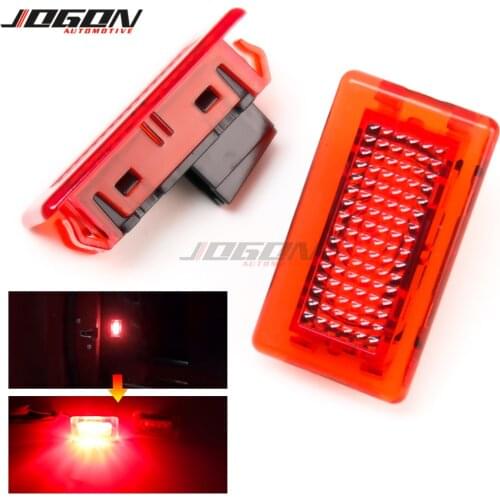 For Tesla Model S 2012-18 Model X 2015-2018 Red LED Car Side Door Interior Warning Light Safety Avoid Flash Dynamic Signal Lamp