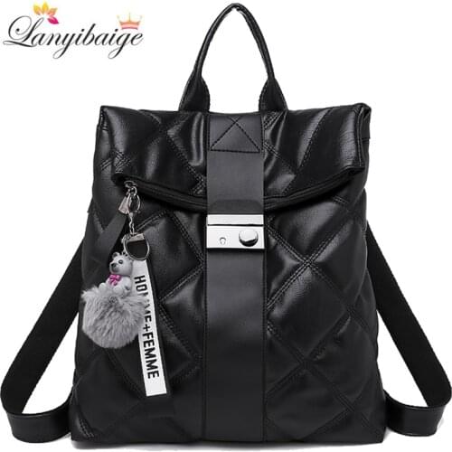 Multifunction Women Backpacks Shoulder Bags Fashion Summer Backpack Leather Women Backpacks Light Lady Large Capacity School Bag