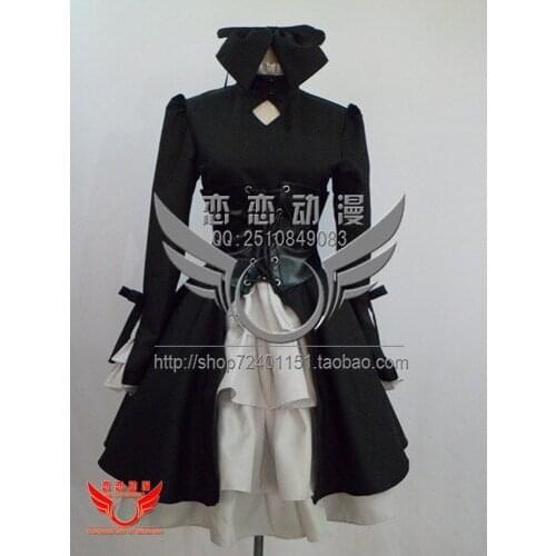2016 Fate stay night Cosplay Saber Cosplay Costumes Black Version Saber Cosplay Dress