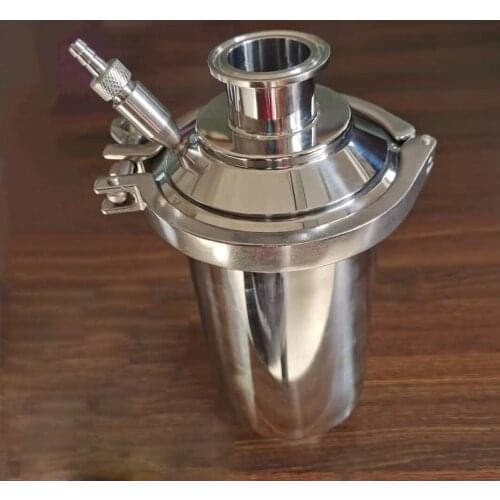 Sanitary SS304 Filter with Air Breathing Valve Tri Clamp Direct Through Sterile Clamp Sanitary Respirator Filter Pipe OD 38mm