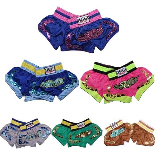 Muay Thai Short Printing MMA Mens Kickboxing Shorts Women Children Sanda Free Combat Pants Grappling Fighting Short Boxe Thai