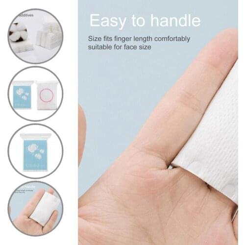 Convenient 222Pcs/Set Versatile Facial Clean Nail Wipes Debris Skin Care Pad Cotton Cosmetic Cotton Skin-Friendly for Lady