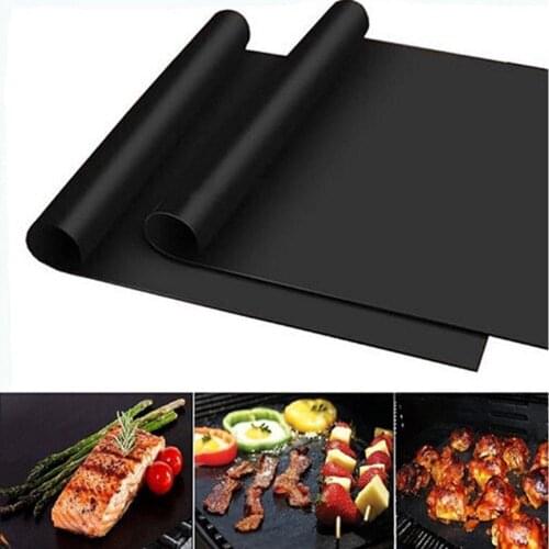 1Pcs Extra Thick Heat Resistant BBQ Grill Mat Baking Reusable Non-Stick Barbecue Cooking Grilling Sheet Liner BBQ Tools