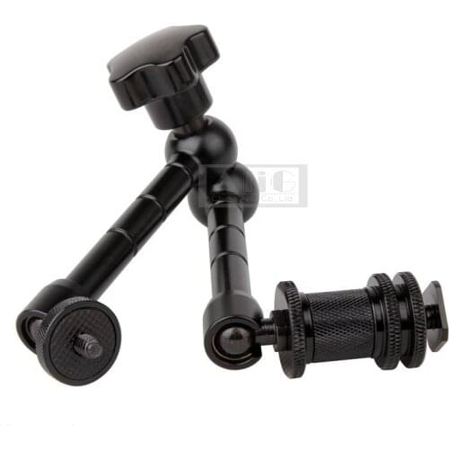 11Inch / 290mm Magic Arm DSLR Rig Camera Camcoder LCD Monitor Flash Light 1/4 Female Male Screw Socket Accessories