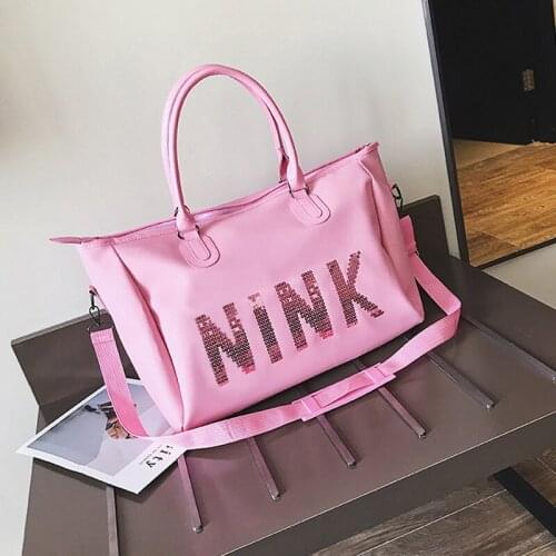 2021 new short travel bag womens handbag bag mens large-capacity travel bag shoe seat fitness bag