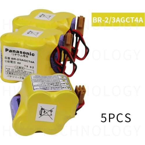5pack HOT NEW BR-2/3AGCT4A 6v battery PLC BR-2/3AGCT4A lithium-ion batteries with Brown belt hook plug free shipping