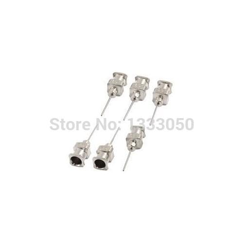 6 x 23g 0 62mm OD 1 2" Tip Length Industrial Glue Dispenser Needles