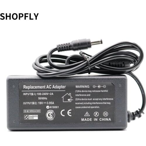 19V 3.95A AC Adapter Power Supply For Toshiba Satellite L700 L600 M801 PA-1750-29 PA-1750-09 FA105 U305 P205 Laptop Notebook