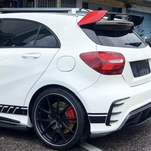 Car Rear Bar Air Knife Bumper Fangs Rear Air Knife Exterior Decoration Modification for Mercedes Benz Class A W176 A200 A260