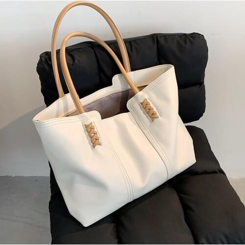 Weave Ladies Handbags Luxury Designer lady big totes PU Leather Elegant Luxury Women Shoulder Bag Large Capacity bolsas black
