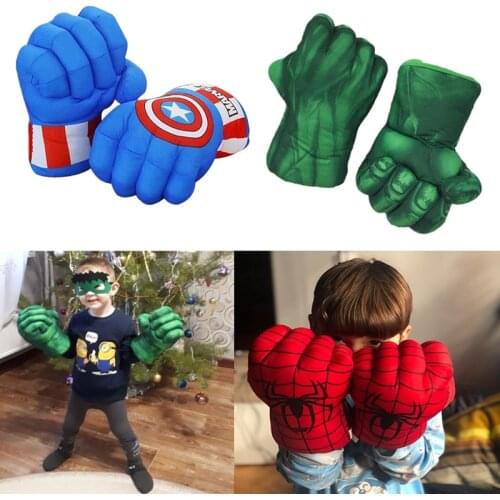 Kids Superhero Spider Gloves Cosplay Costumes Child Halloween /Christmas Fist Props Party Gift