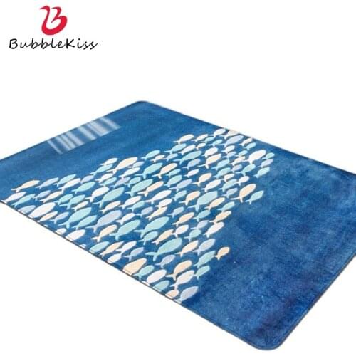 Bubble Kiss Fashion Sea Animal Pattern Carpet Polyester Carpets For Living Room Children Room Decor Rug Nordic Style Soft Rug
