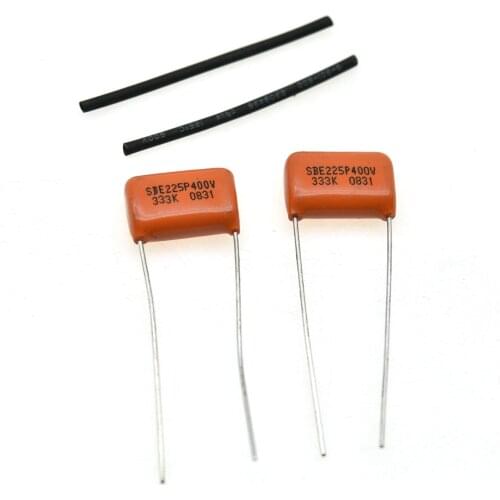 KAISH Kaish 2pcs Guitar Bass Sprague 225P Orange Drop Capacitor .033uF 400v Tone Caps